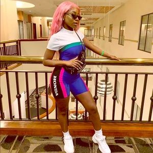 Honda Racing Biker Short One Piece